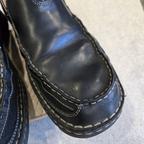 ? Clarks XTR Men’s Size 11.5 Black Slip On Leather Oxford Comfort Black